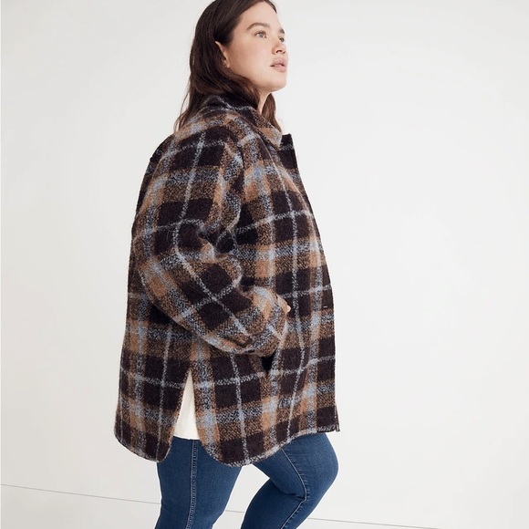 Madewell Plus Belrose Shirt-Jacket in Cassel Plaid - Picture 2 of 5